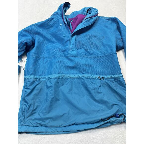 Vintage Patagonia Women’s Anorak Pullover Hooded Windbreaker Teal Size 10 . - Picture 6 of 10